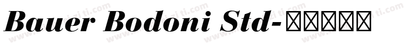 Bauer Bodoni Std字体转换